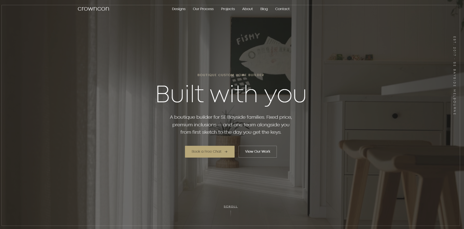 Crowncon website homepage built by Beets & Co